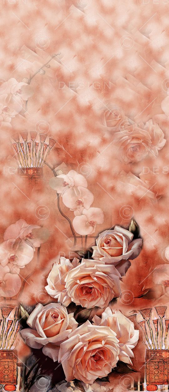 月季花印花华亿平台图片