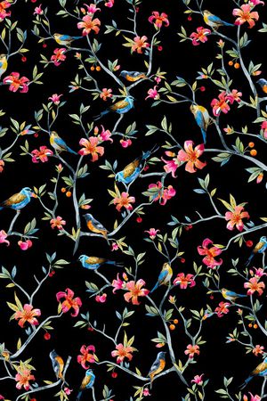 鸟印花华亿平台图片