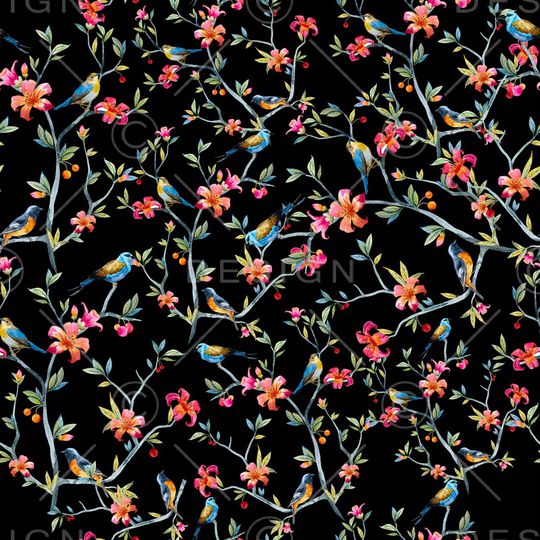 鸟印花华亿平台图片