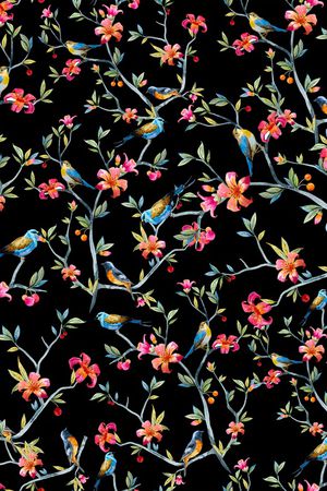 鸟印花华亿平台图片