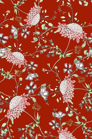 小碎花印花华亿平台图片