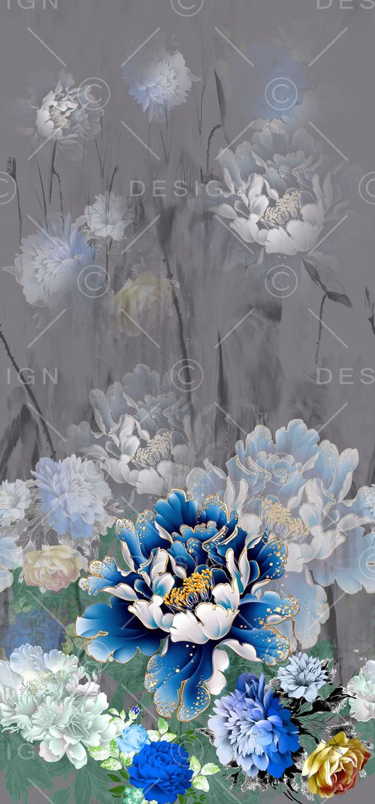 水墨风印花华亿平台图片