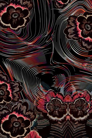 线条印花华亿平台图片