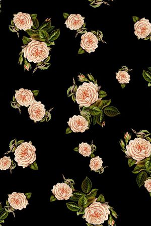 月季花印花华亿平台图片