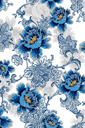 花卉印花华亿平台图片