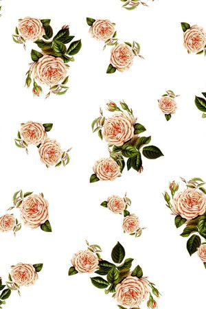 月季花印花华亿平台图片