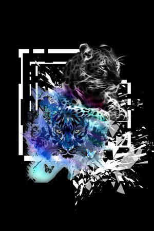 几何男装印花华亿平台图片