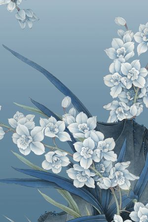 手绘花卉印花华亿平台图片