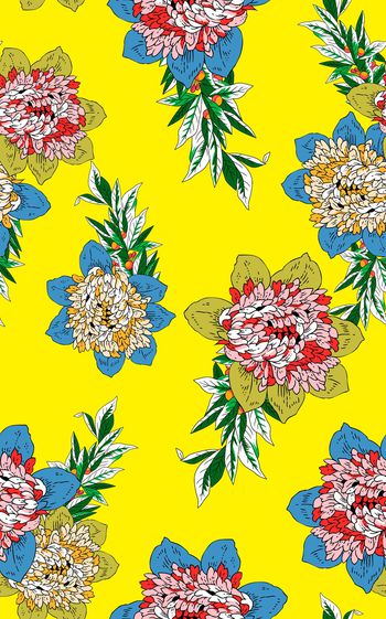 982294-彩底大花朵 17121737D