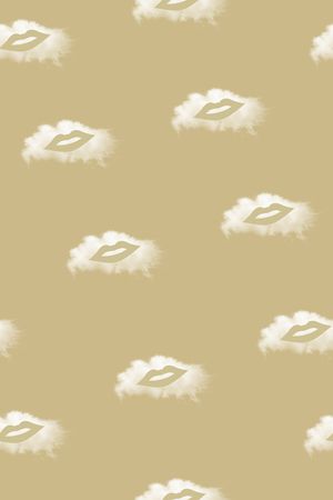 嘴唇印花华亿平台图片