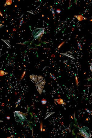 星空星球印花华亿平台图片