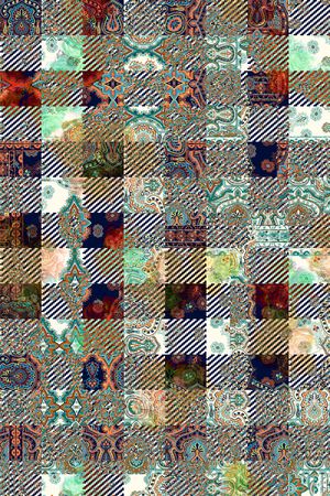 格子印花华亿平台图片