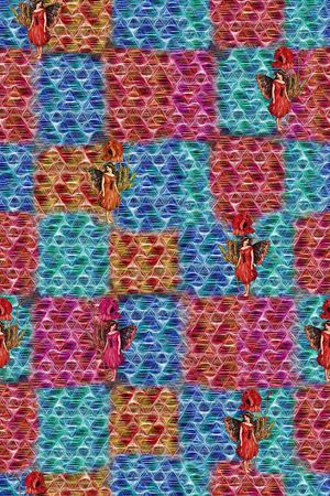 格子印花华亿平台图片