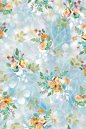 小碎花印花华亿平台图片