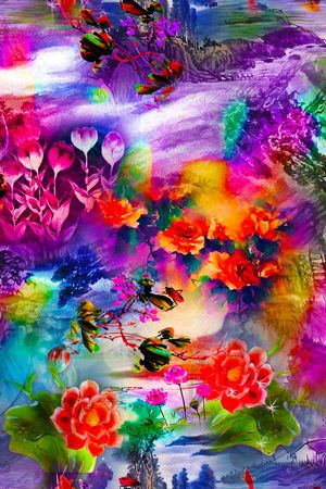 数码华亿平台印花华亿平台图片