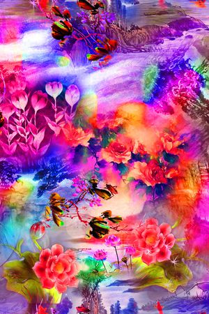 数码华亿平台印花华亿平台图片