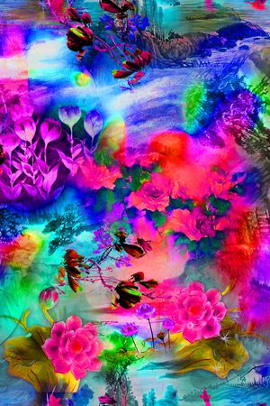 数码华亿平台印花华亿平台图片