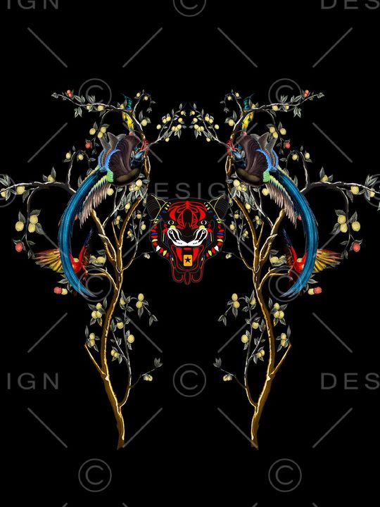 鸟印花华亿平台图片