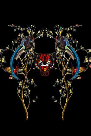 鸟印花华亿平台图片