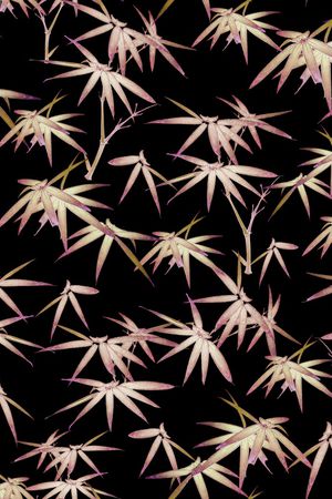 国画竹子印花华亿平台图片