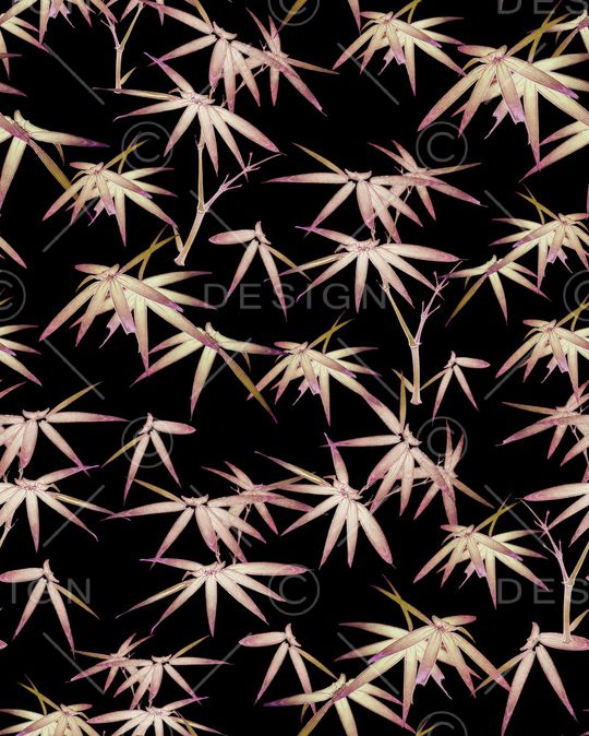 国画竹子印花华亿平台图片