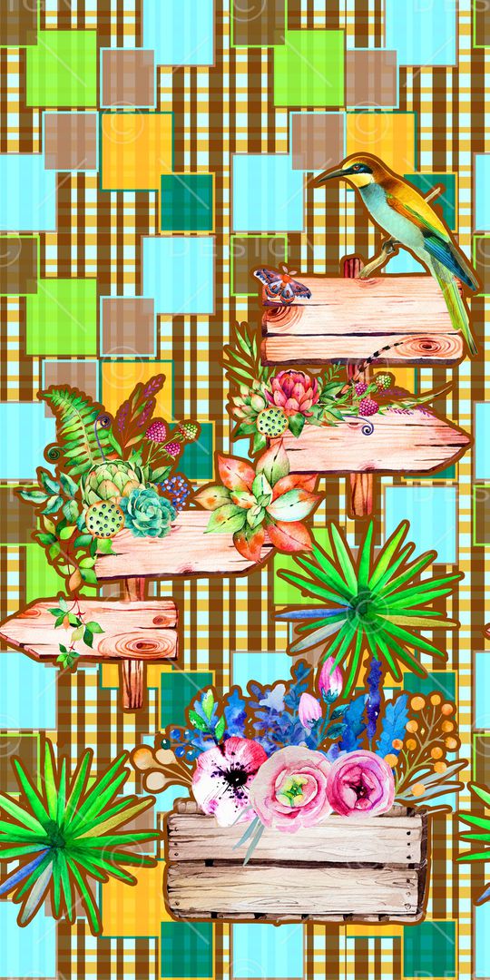 格子印花华亿平台图片