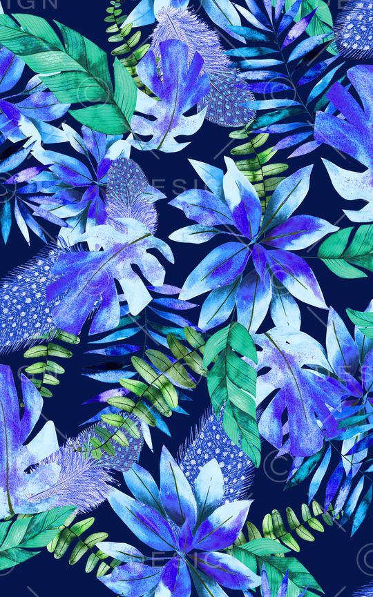 绿植树叶印花华亿平台图片