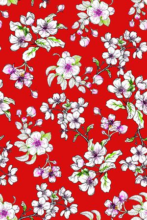 彩底花卉印花华亿平台图片