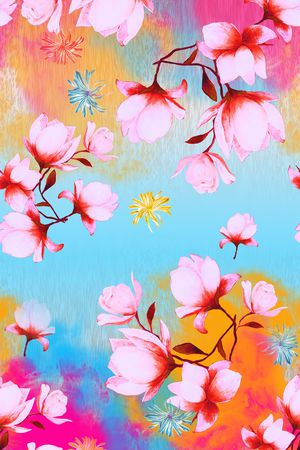 欧式定位花印花华亿平台图片