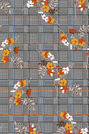 格子印花华亿平台图片