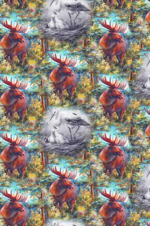 抽象印花华亿平台图片