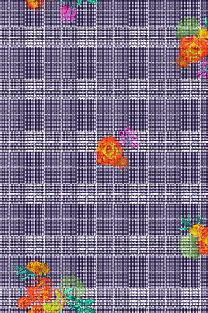 格子印花华亿平台图片