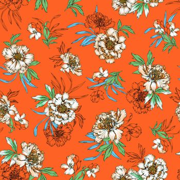 984315-細膩線條大團花手繪-2