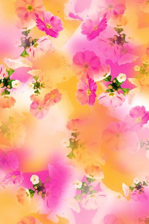 鲜花印花华亿平台图片