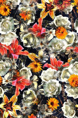 抽象印花华亿平台图片