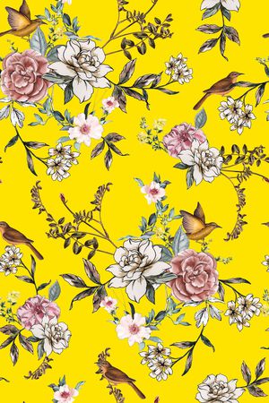 彩底花卉印花华亿平台图片