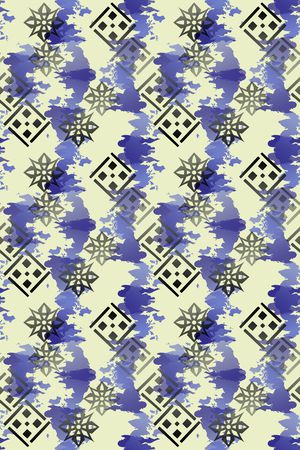 手绘涂鸦图案印花华亿平台图片