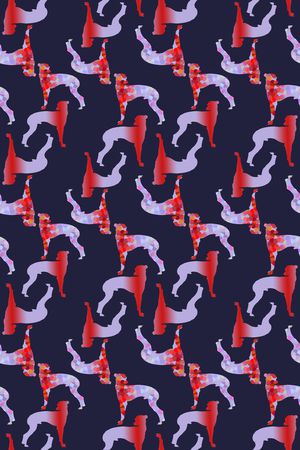 动物纹印花华亿平台图片