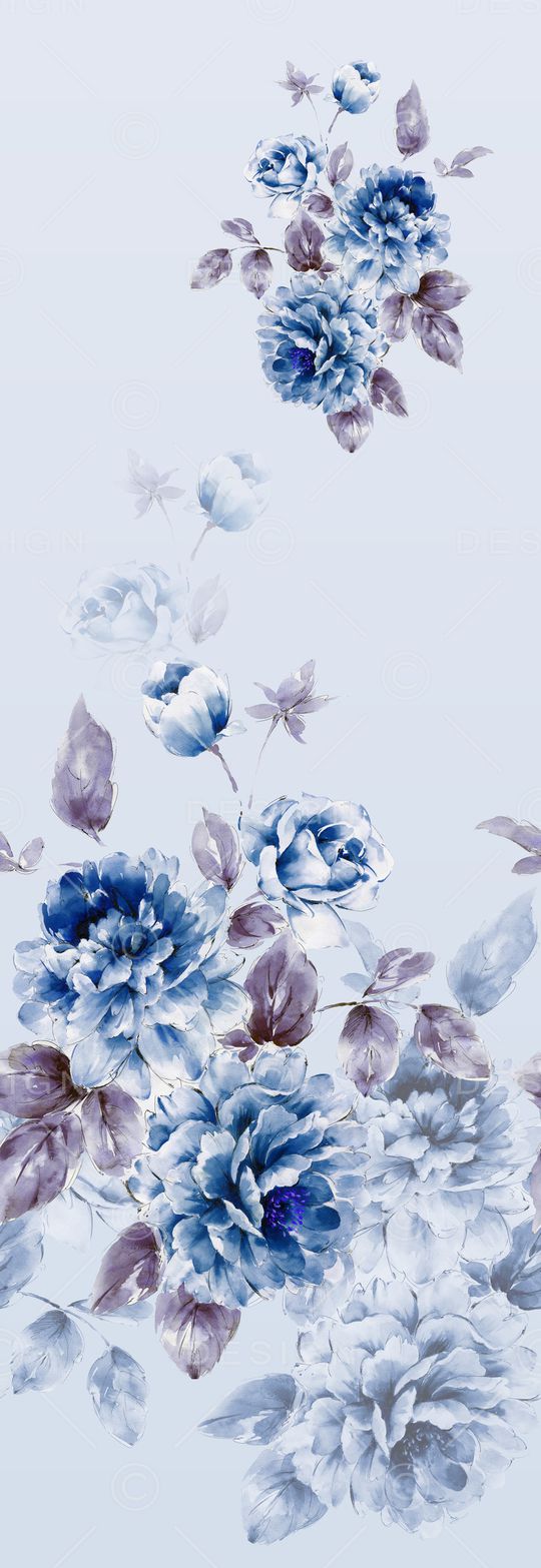 手绘花卉印花华亿平台图片