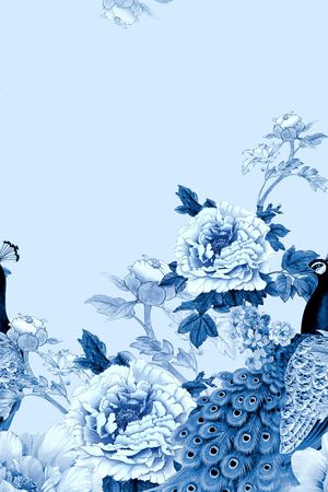 牡丹印花华亿平台图片