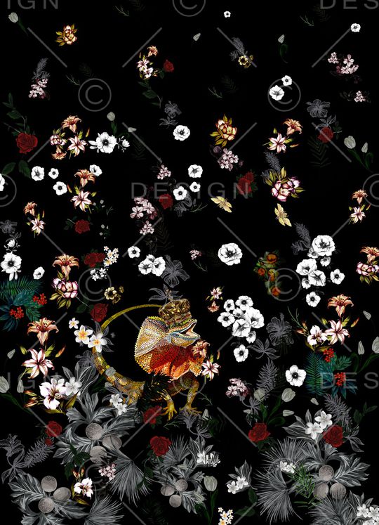 动物花卉印花华亿平台图片