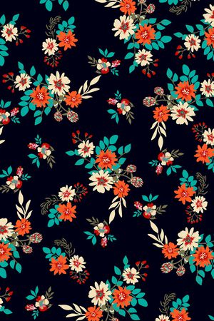 小碎花印花华亿平台图片