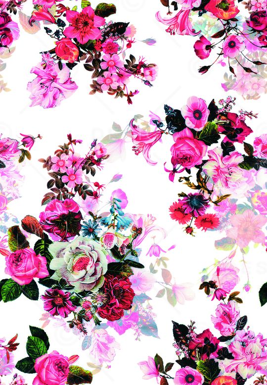 鲜花印花华亿平台图片