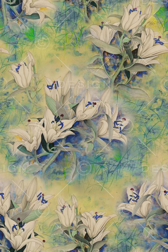 花卉印花华亿平台图片