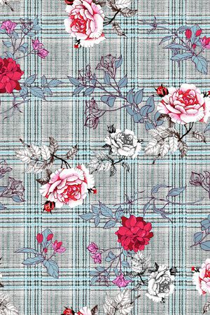 格子印花华亿平台图片