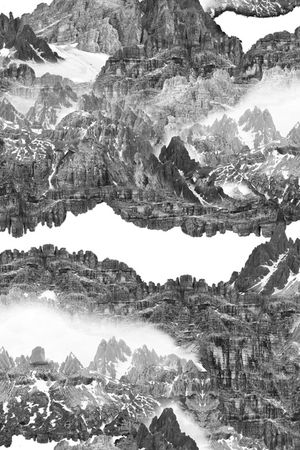 黑白条纹印花华亿平台图片