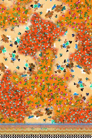 小碎花印花华亿平台图片