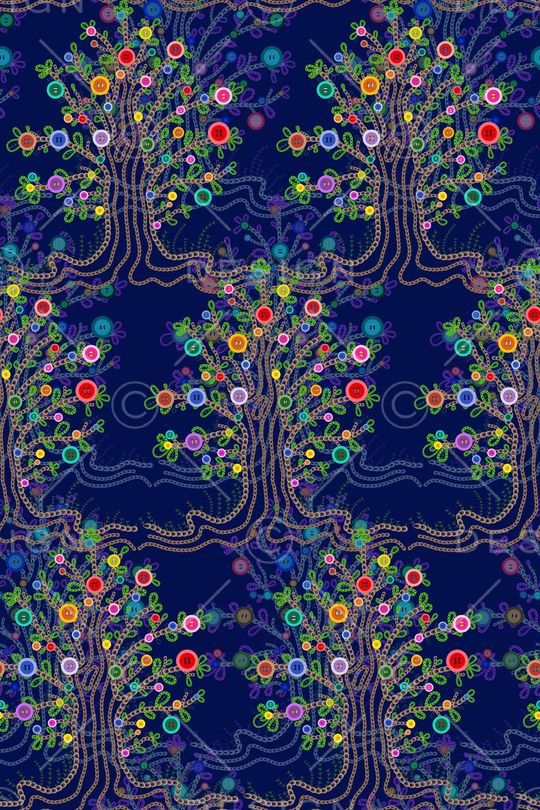 抽象花卉印花华亿平台图片