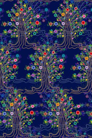 抽象花卉印花华亿平台图片