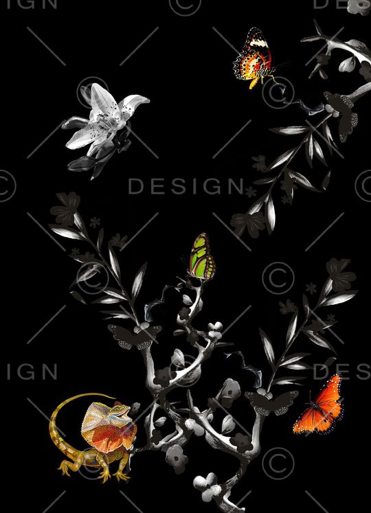 蜥蜴印花华亿平台图片